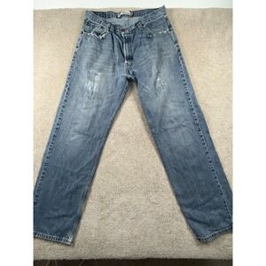 Levi's 559 Jeans Mens 36x34 Blue Denim‎ Cotton Stretch Relaxed Fit Straight Leg